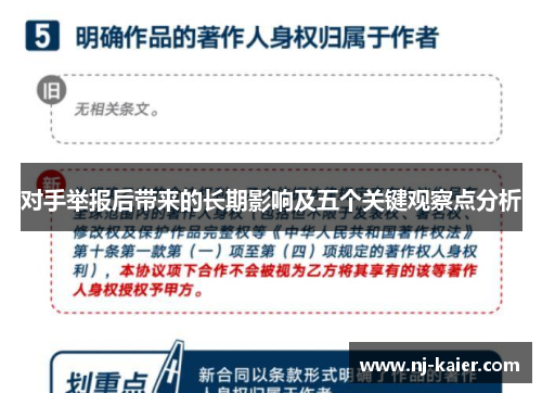 对手举报后带来的长期影响及五个关键观察点分析